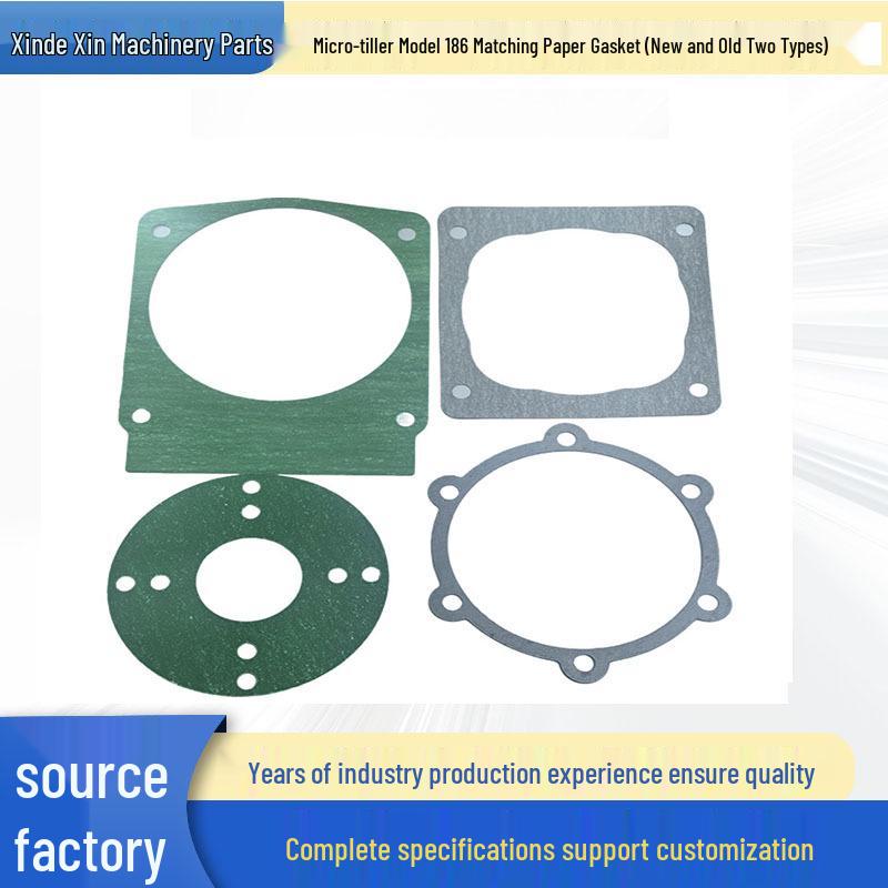 

186-Piece Asbestos Gasket Set for Microtiller: Includes Flange, Power, Gearbox, and Side Cover Gaskets. Old Side Cover Paper Gasket
