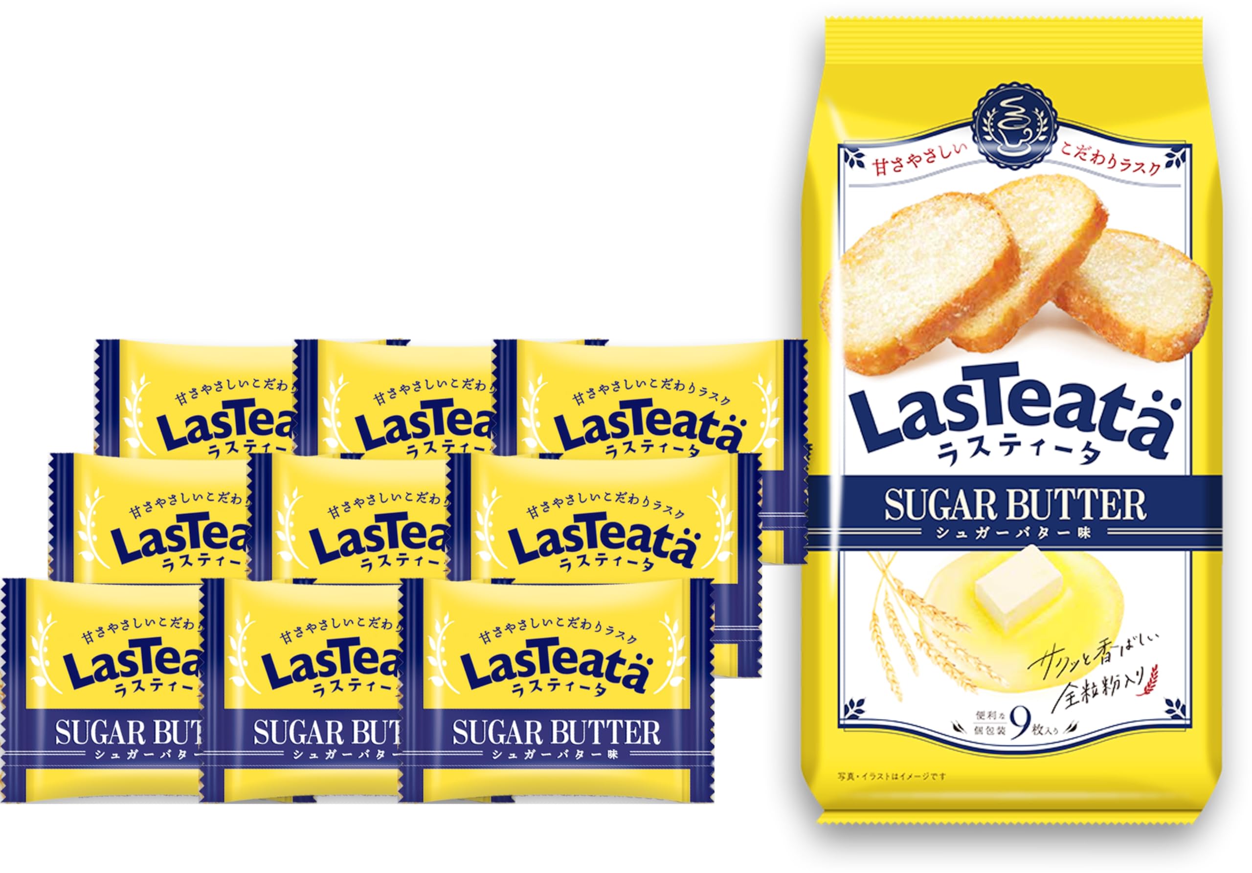 

Baby Star Oyatsu Company Rustita Сахар Масло 9 штук х 10 пакетиков Вкус,