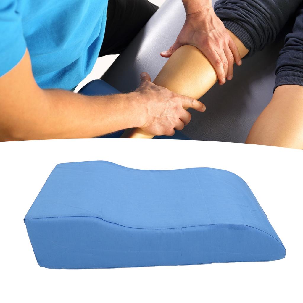 S Shaped Leg Elevation Pillow for After Surgery Swelling Orthopedic Leg Wedge Pillow Blue