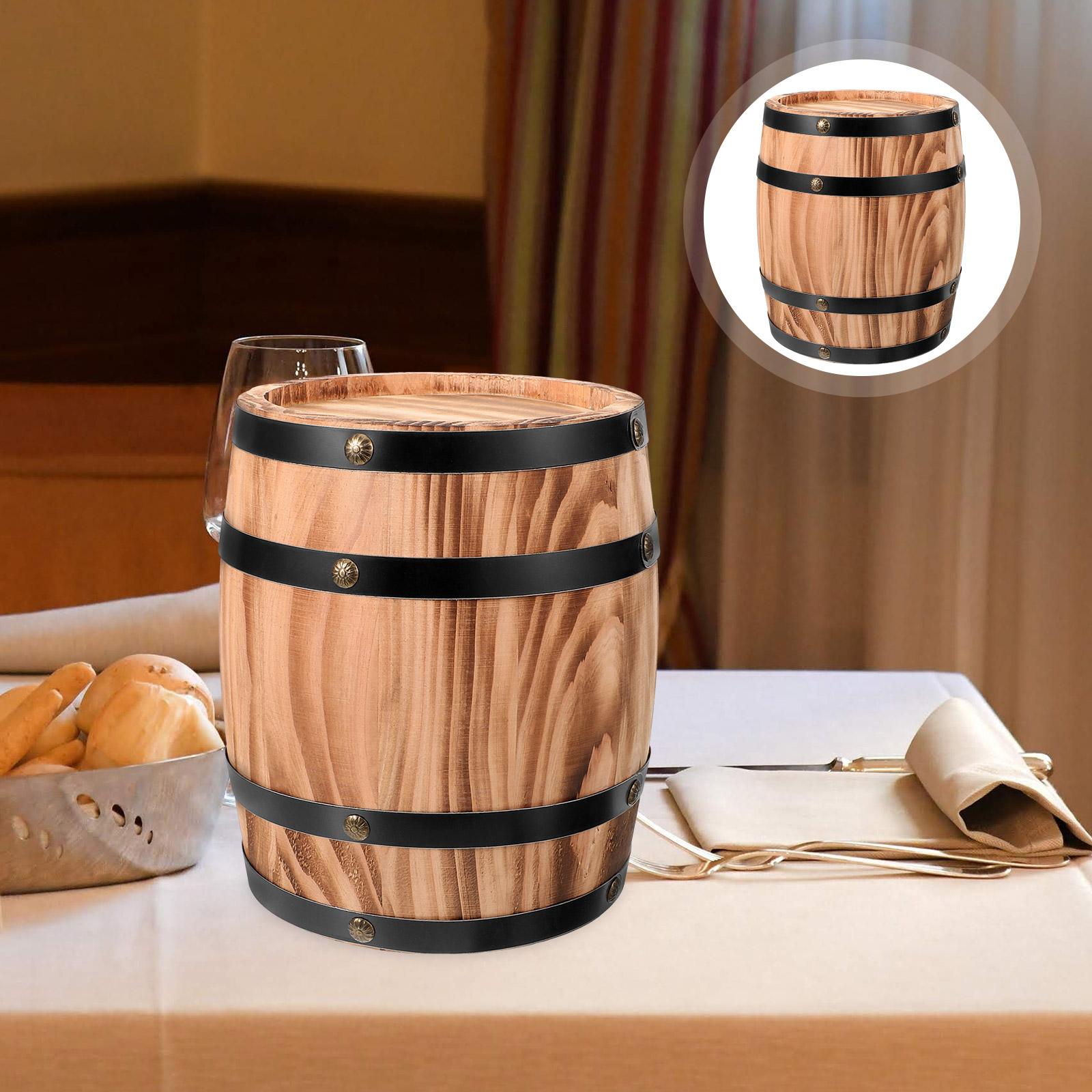 

Oak Ornaments Decor Barrels Decorative Props Decorations Table Party Retro for кофейный