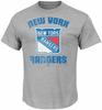 New York Rangers Herren Stahl Heather Spielvergehen Kurzarm T-Shirt