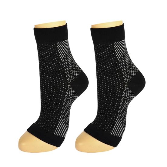 1 Paar Fersensporn Socken Achillessehnenentzündung Linderung Sportliche Fuß Knöchel Bandage Socken Rutschfest Feuchtigkeitstransportierend Herren Damen Zehenlos Knöchel Kompressionsmanschetten