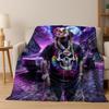 2026 New Legend Rappers Star Art Cartoon Hip Hop Flannel Blanket,Cozy Soft Throw Blanket for Home Bedroom Bed Sofa Cover Gift