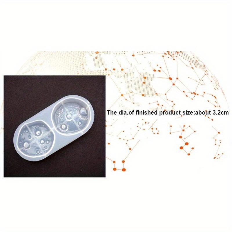 Falling Stone Silicone Mold with Holes Galaxy Silicone Mold Resin Space Jewelry DIY Soft Mold UV Resin Jewelry Molds