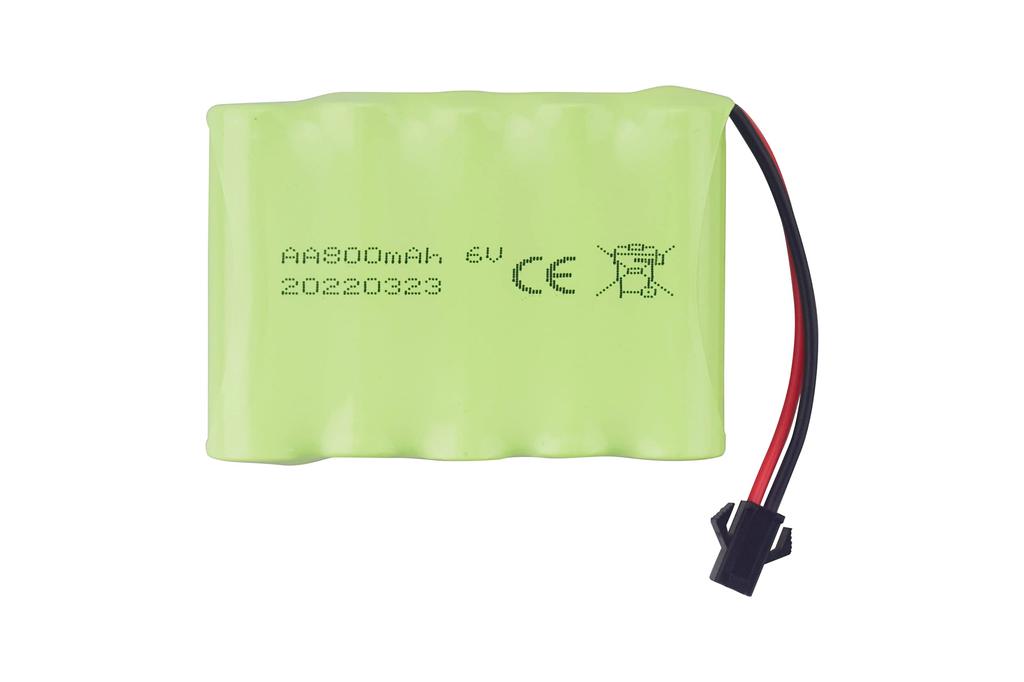 2pcs AA 6.0V 800mAh Rechargeable RC Toy Car with SM2P Plug for RC Truck Stunt Car Excavator Toy Car and USB Charging Cable