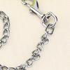  Stainless Steel Double Dog Coupler Chain 2 Way   Leash for 2 Dogs Walking with O Buckle Short 40cm for Small Pets 