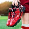 28-39 Children's High-quality Rotating Buttons Football Football Children's Patent Leather Art Format Lawn Training Football Boots