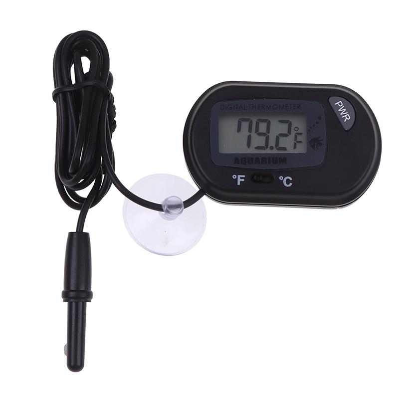 Lcd Digital Fish Tank Reptile Aquarium Water Meter Thermometer Temperature
