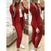 Set Două Piese Femei Ținute Toamnă Trening Femei Fermoar Top Pantaloni Costum Sport Casual Set Femeie 2 Piese