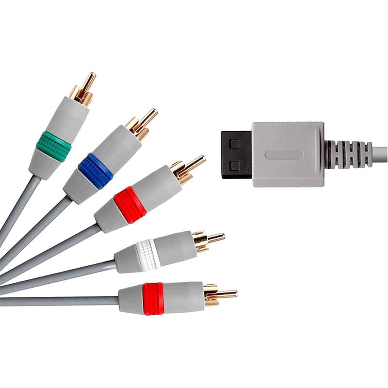 1.8m/6FT Game Cosole Audio Video 5RCA Premium Component AV Cable Compatible with Nintendo Wii/Wii U To HDTV EDTV