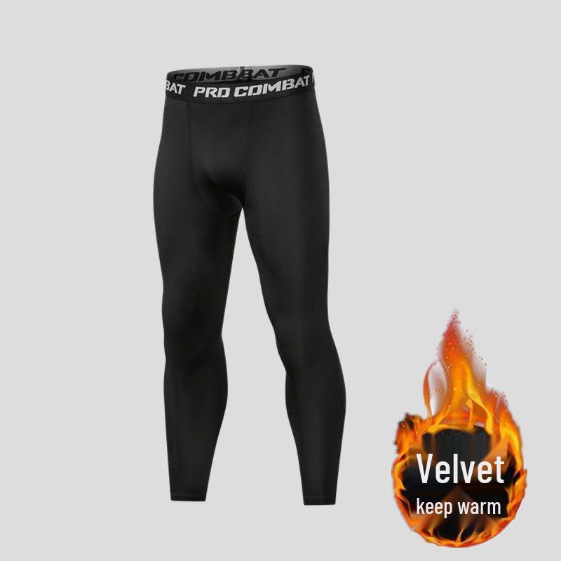 

Men s Breathable Compression Sports Pants With High Elasticity & Plus Velvet XL (120-140 pounds)