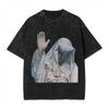 King Baldwin IV Streetwear Gotico Vintage Y2K Maglietta Lavata Estiva Uomo Donna Tee Top Casual Oversize Larga Harajuku