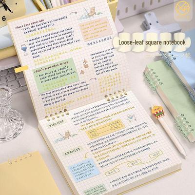 Comfortable Loose-Leaf Square Sketchbook: High-Value Blank Art Drawing Notebook