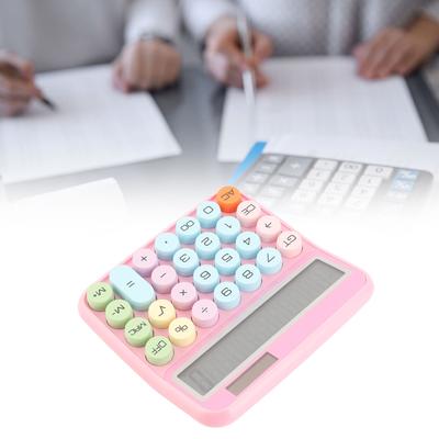 12 Digit Colorful Calculator Mechanical Keyboard Calculator Electronic Desktop Calculator for Home School