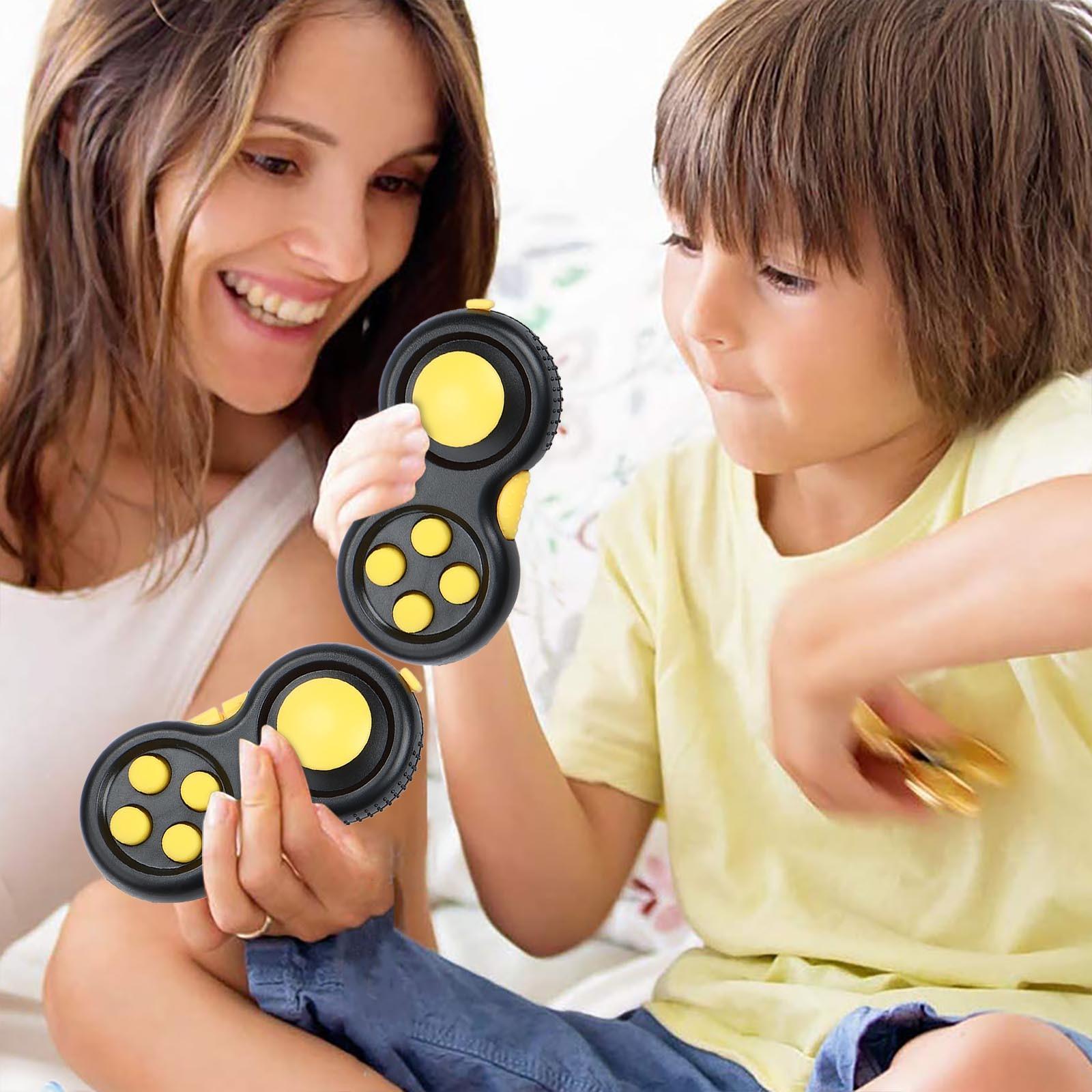 

Декомпрессионная ручка Силиконовая кнопочная ручка Игра для кончиков пальцев второго поколения жёлтый