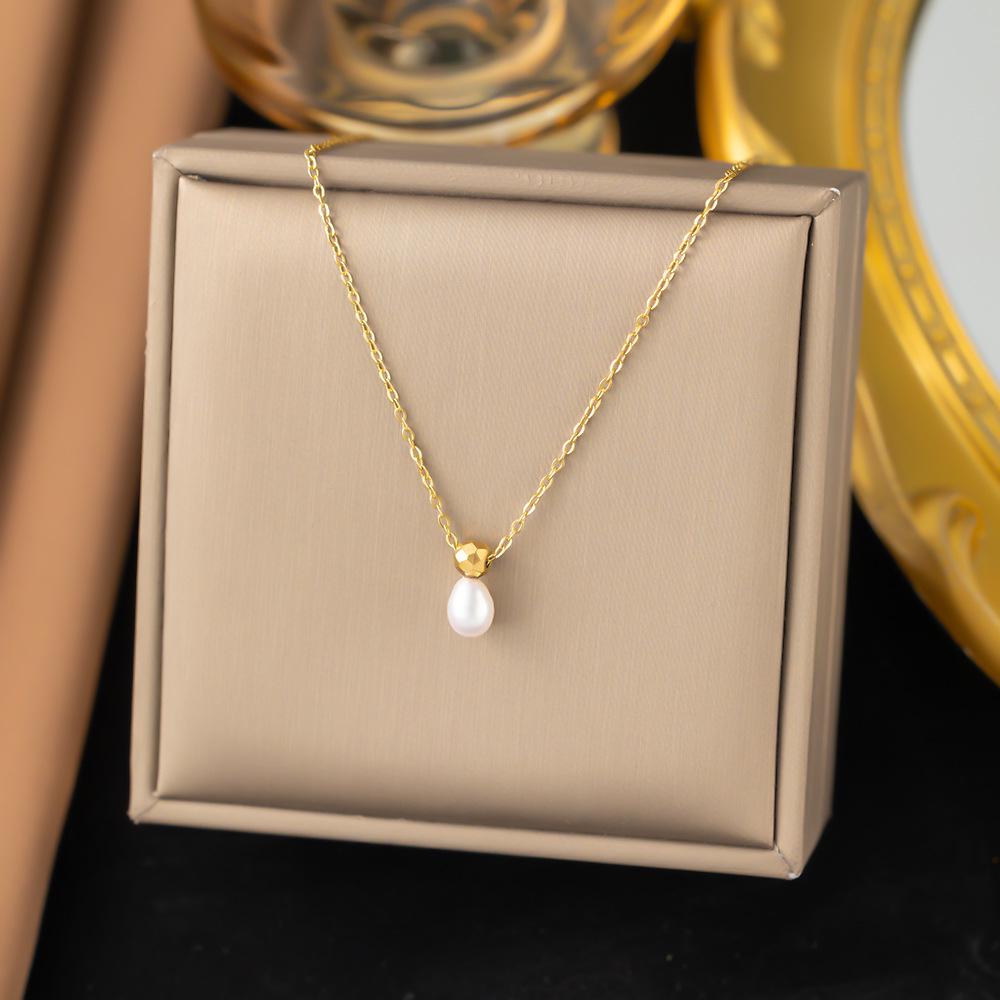 

Изысканное невыцветающее ожерелье из нержавеющей стали на ключицу для женщин