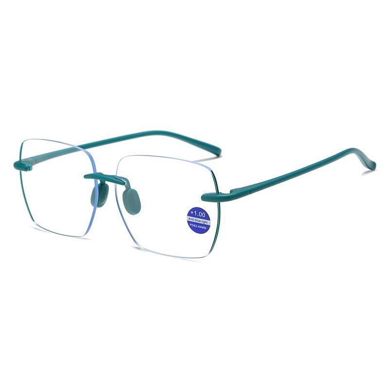 Trendy Rimless Anti-Blue Light Reading Glasses for Men & Women