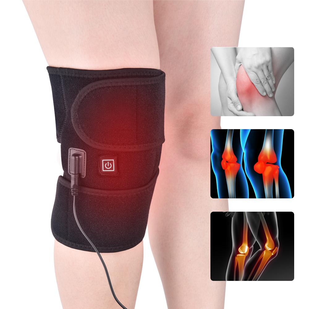 Electric Heating Pads for Knee Fatigue Relief 3 Levels Temperature Heated Elbow Knee Pad Brace Warming Products Health Care