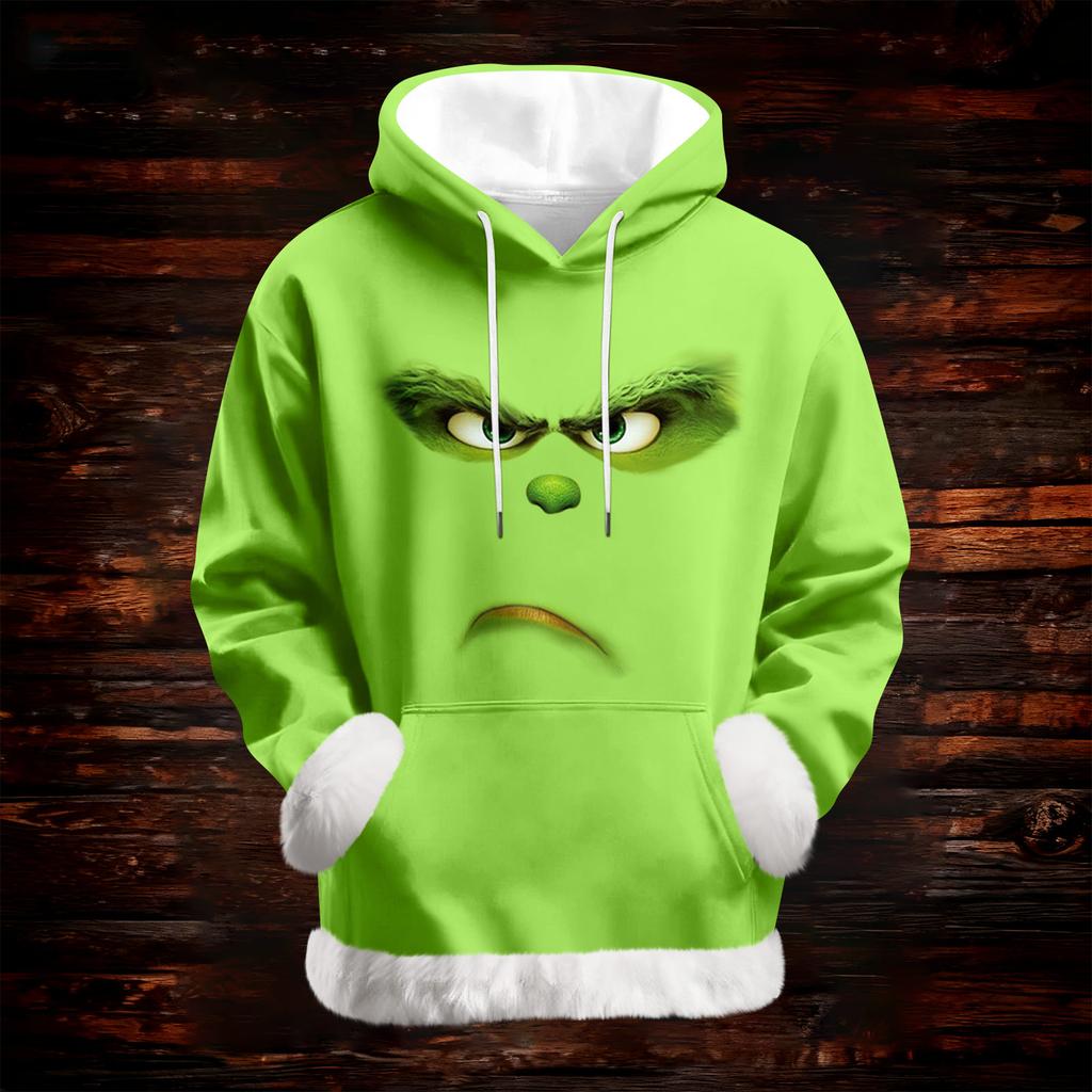 Women's Casual Fashion Print Long Sleeve Hooded Sweatshirt Top