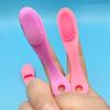 2 pièces Brosse de nez douce en silicone pour le nettoyage du visage, l'élimination des points noirs, brosse de nez, brosse exfoliante pour le nettoyage du visage, outil de soin.