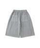 KNITTED Bermuda Training Half Pants Pigment Stone Grey