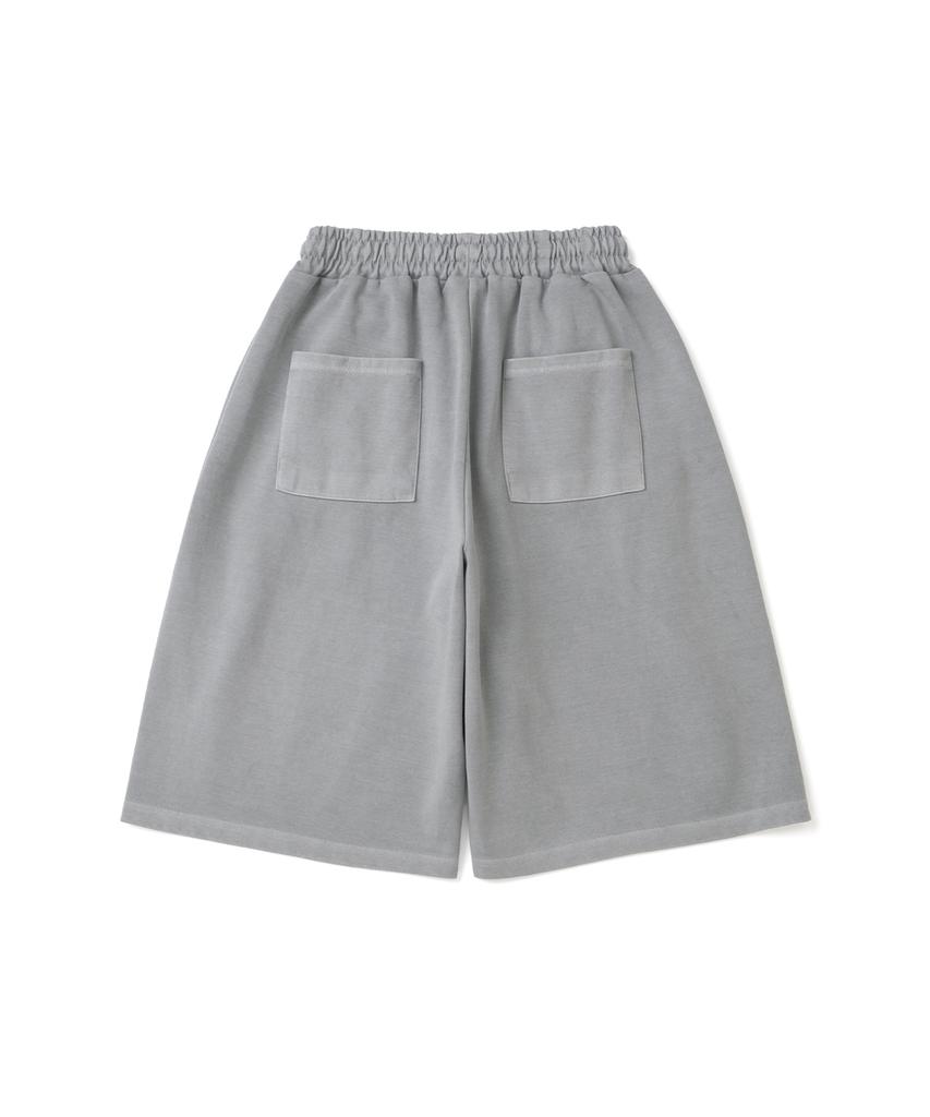 KNITTED Bermuda Training Half Pants Pigment Stone Grey
