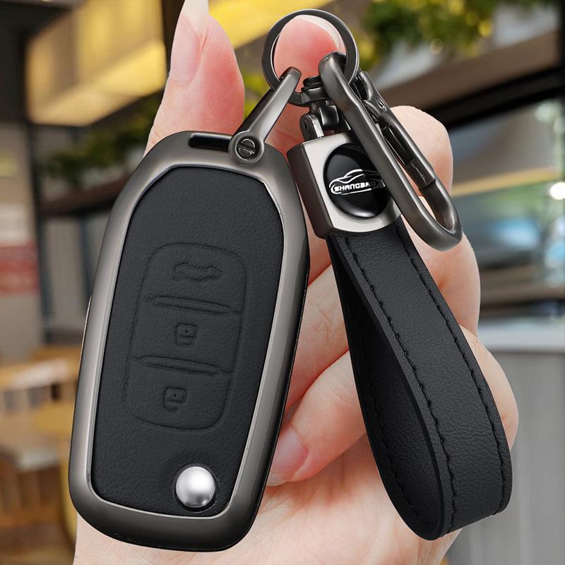 Interior Mouldings Alloy Leather Car Key Case For Renault GT line Kadjar Captur Megane Sandero Stepway Logan Clio5 Arkana Renaul