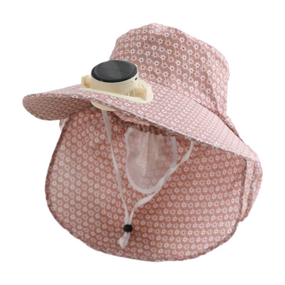 USB Charging Sun Cap Anti-UV Cooling Fan Hat Sunscreen Cap Fisherman Hat  Summer Season Color 6