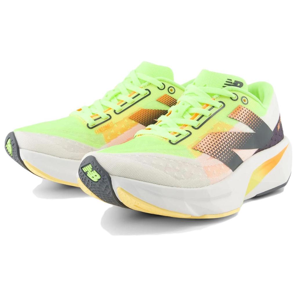 New Balance FuelCell Rebel V4 White Bleached Lime Glow W - WFCXLA4