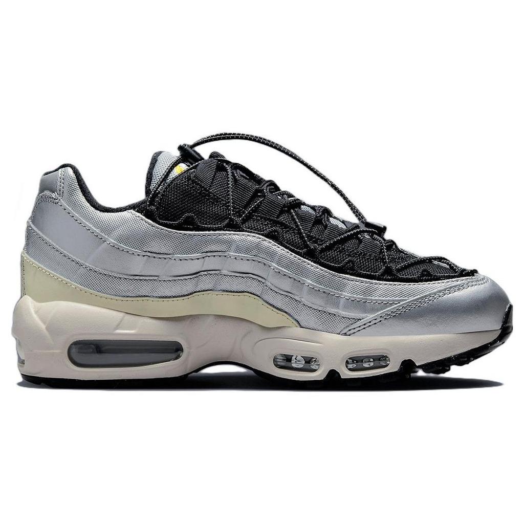 Nike  Air Max 95 Speed Lacing - Metallic Silver Women Sneakers Alabaster Black FD0798-001