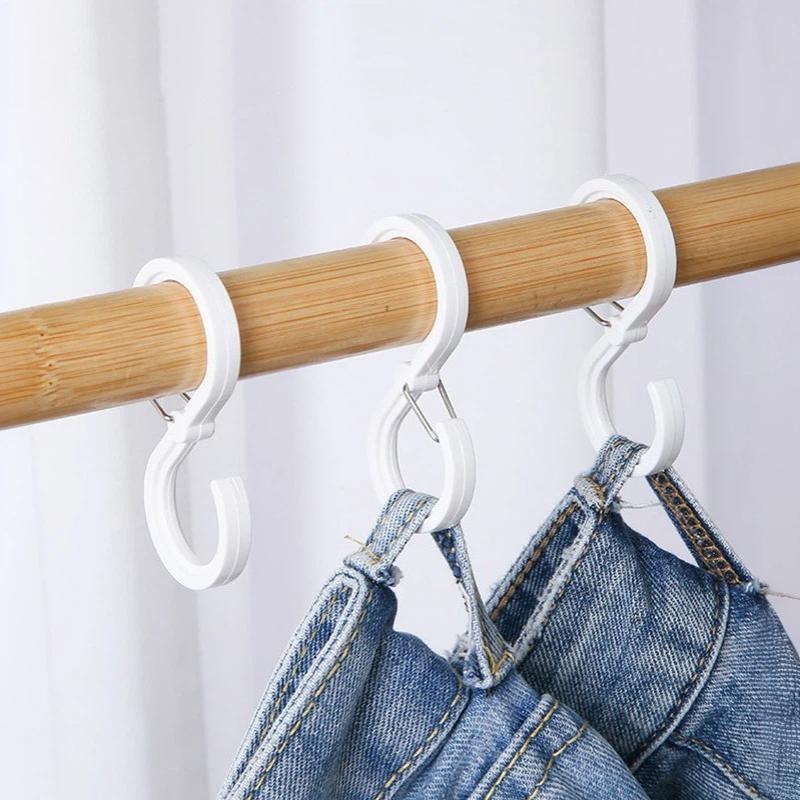8 Stuks Stijlvolle & Duurzame S-Vorm Hangerhaken Multifunctionele Keuken Huis Duurzaam Organisatie S Winddichte Haken Lock Hangerhaken