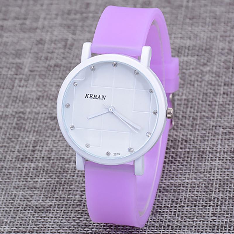 CQ71 Simple and Fresh Women Watch Fashionable and Casualsilicone Tapequartz Watch Elegant Clock Gift Watches for Woman