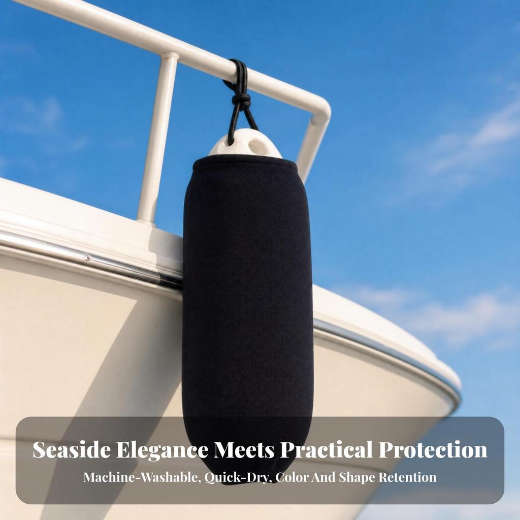 Acrylic Dock Guard Cover with Drawstring Closure Protecting Marine