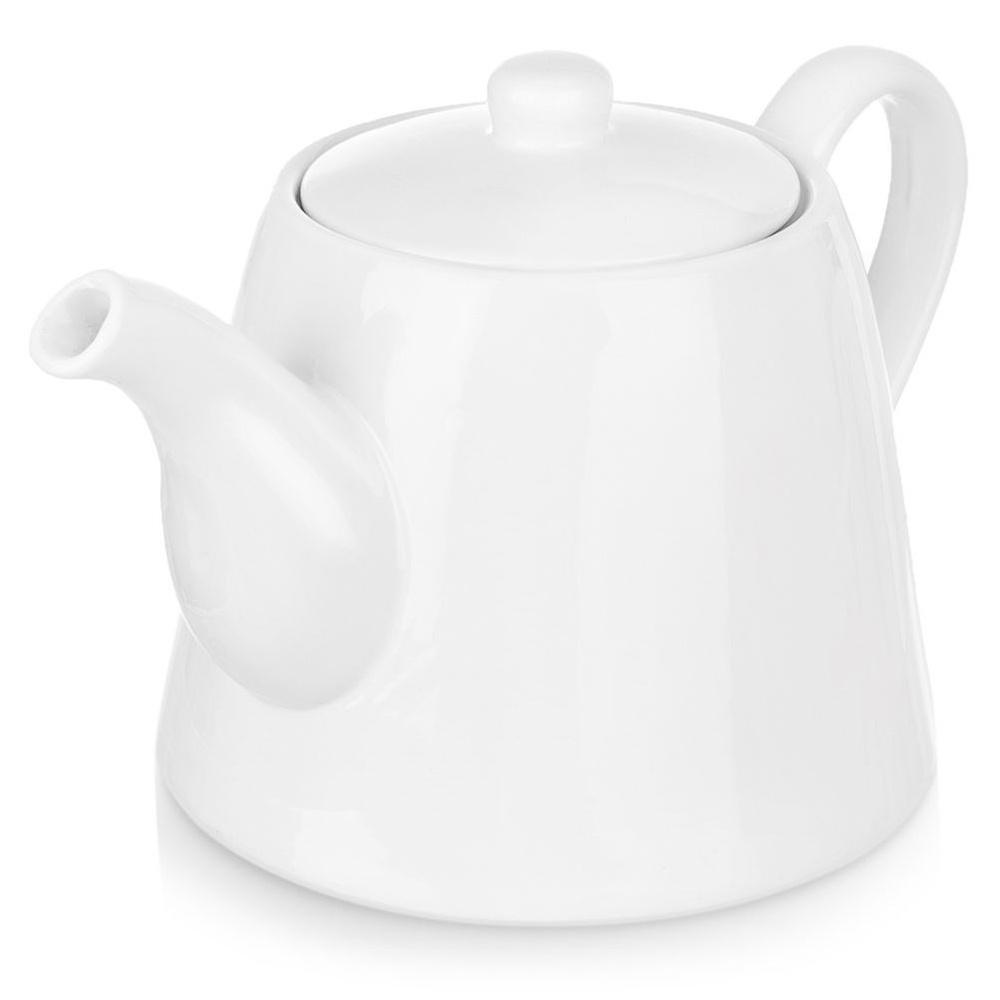 Dzbanek Porcelanowy Biały Stołowy do Kawy Herbaty Ziół Naparów Napojów 2L