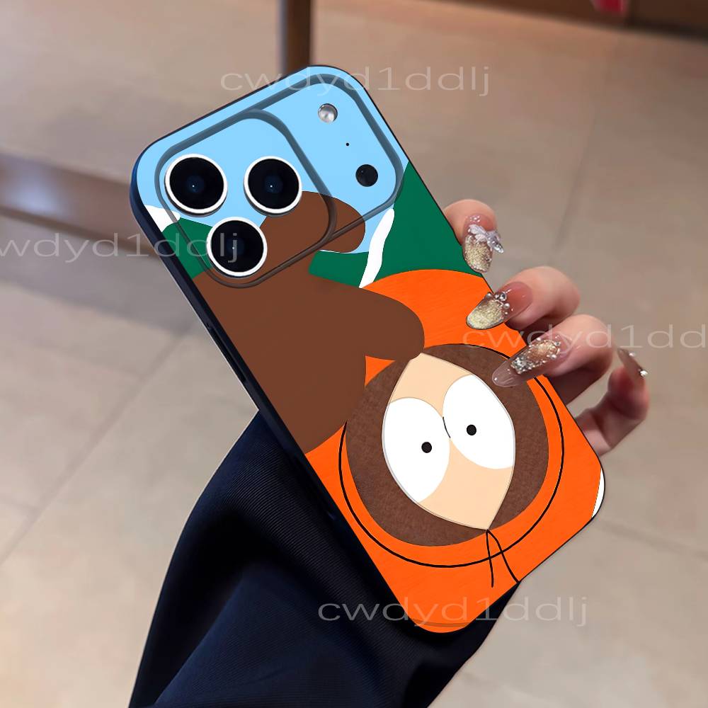

Kenny S-South Park For iPhone 17,16,15,11,12,14,13 Pro Max Mini XS,XR,7 Plus 16E Air Soft Black Dustproof Phone Case iPhone16plus