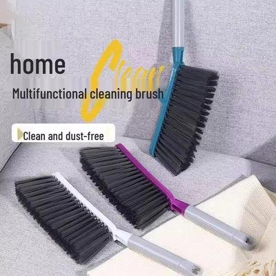 Soft Bristle Broom for Dust Removal - Long Handle, Ideal for Bedroom, Sofa, Carpet, and Bed Cleaning