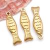 Stainless Steel Tropical Fish Goldfish Pendant Charm for DIY Jewelry.