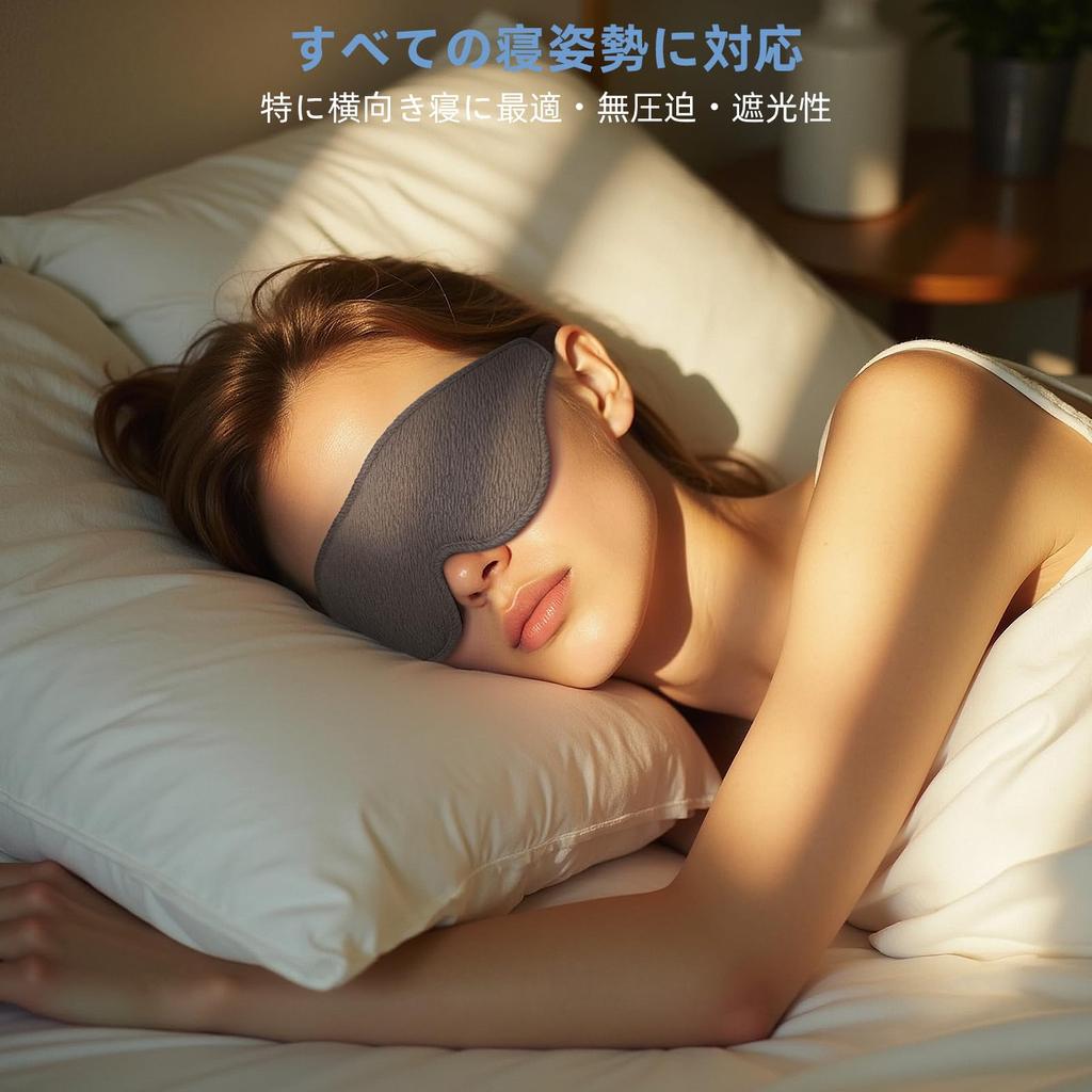 Developed by a Sleep Medicine 2025 Revolutionary Eye Side Sleeper Light 3D Light Blocking Perfect for and Air with Earplugs Specialist Mask, Unisex,