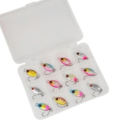 Oval Micro Jigs, 2g, 22mm, Set of 12, Metal Jigs for Jigging, Rockfish, Horse Mackerel, Plated (12 Pieces, Case Included) [Parallel Import]