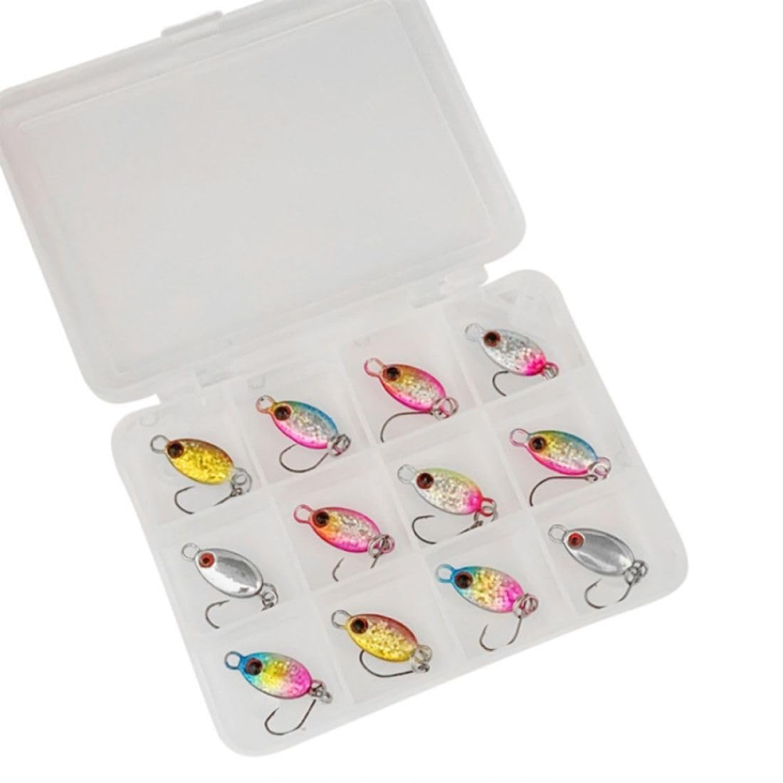 

Oval Micro Jigs, 2g, 22mm, Set of 12, Metal Jigs for Jigging, Rockfish, Horse Mackerel, Plated (12 pieces, Case Included) [Parallel Import]