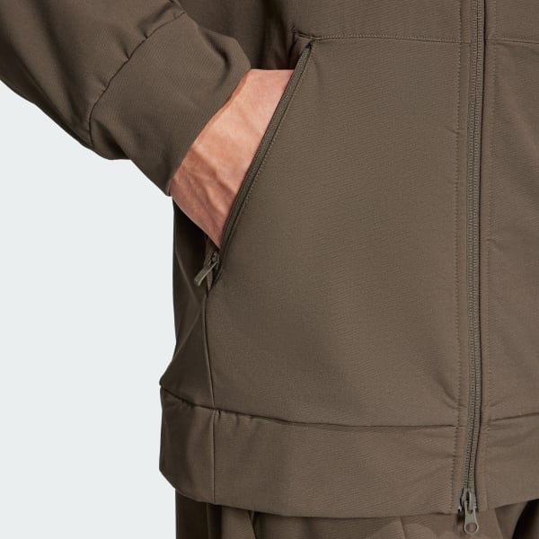adidas Training Cold.Rdy Men's Woven Hooded Jacket Brown IX9059