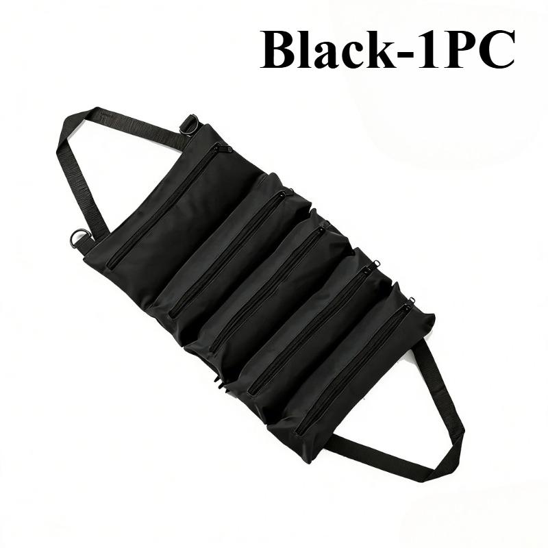 Portable Roll Up Tool Organizer Bag Long-lasting Oxford Cloth Multi-Pocket Tool Pouch Fit For Electrician Carpenter Tools