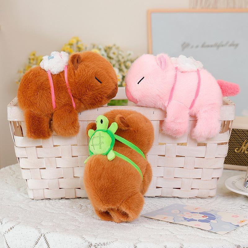 Cute cute capybara popping circle plush toy doll little fox doll bracelet children's soothing doll