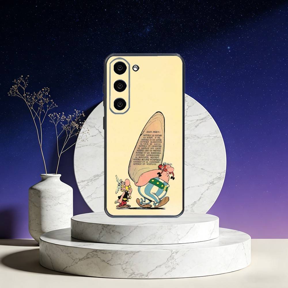 A-Asterix C-Cartoon O-Obelix Phone Case For Samsung Galaxy A73,A72,A71,A70,A53,A52,A51,Others Soft Black Cover