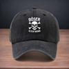 Baseballkappe mit weißem Totenkopfmuster, für einfaches Reisen, vielseitiges weiches Design für alle Jahreszeiten, verstellbarer Schirm