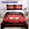 Liverpool Personnalisez votre nom Ensemble de literie Housse de couette respirante avec taies d'oreiller Décoration de la maison Cadeau d'anniversaire