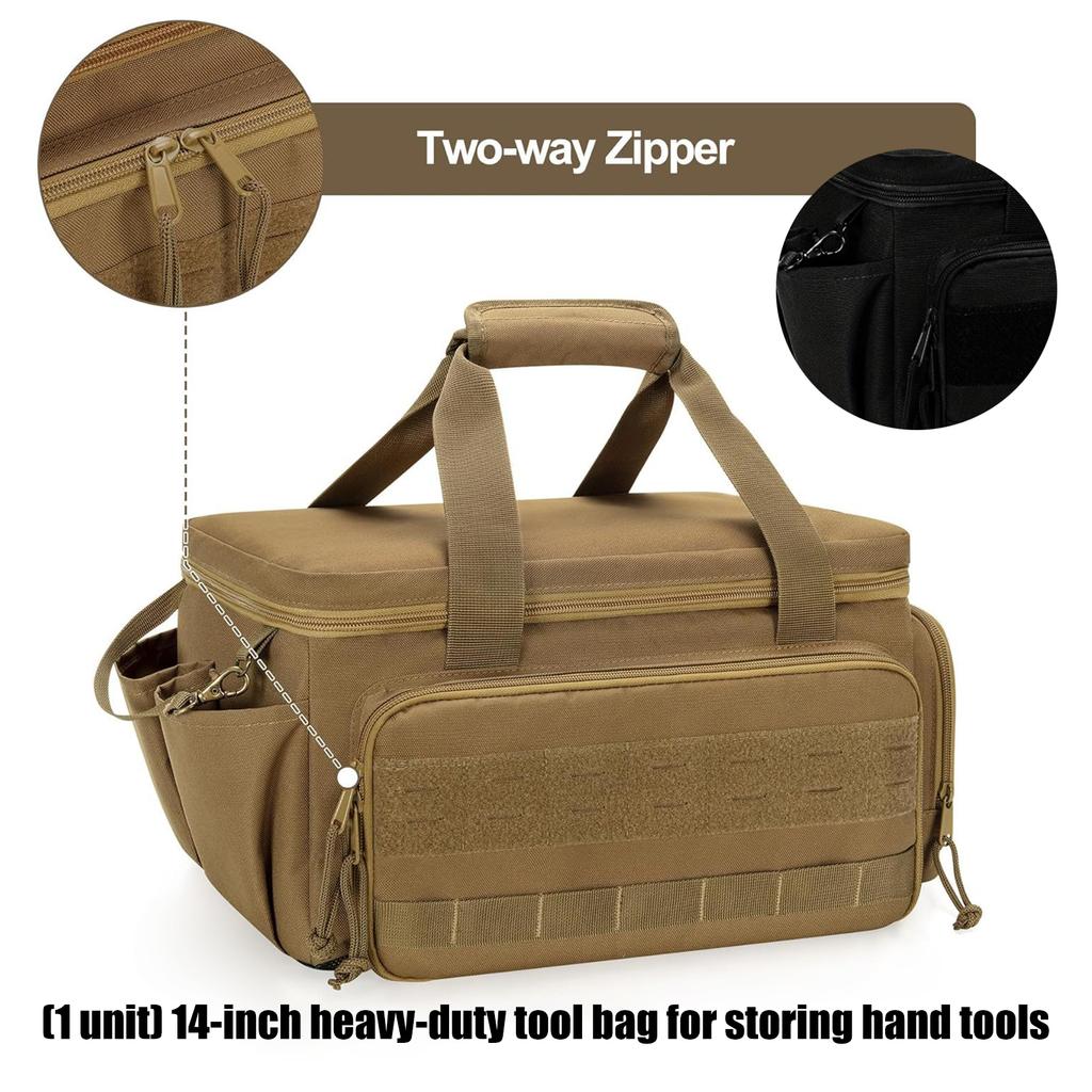 Multifunctional Tool Bag Waterproof Electrician Polyester Thickened Carpentry Tool Bag Large Maintenance Storage Bag