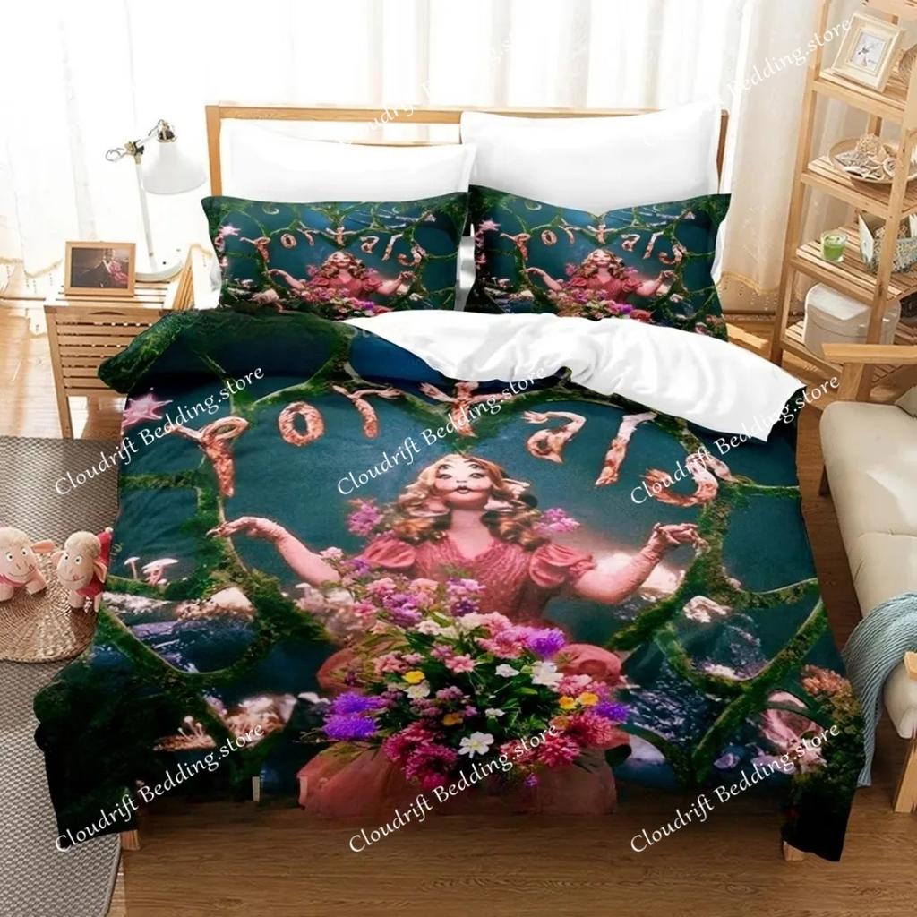 Sänger M-Melanie Martinez Bettwäsche-Set Kissenbezug 3D-Druck Dollhouse-Album Bettbezug Einzel-Doppelbett Vollgröße Königgröße