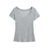 2025 Summer Women's Lyocell U-Neck Loose-Fit Short-Sleeve Top