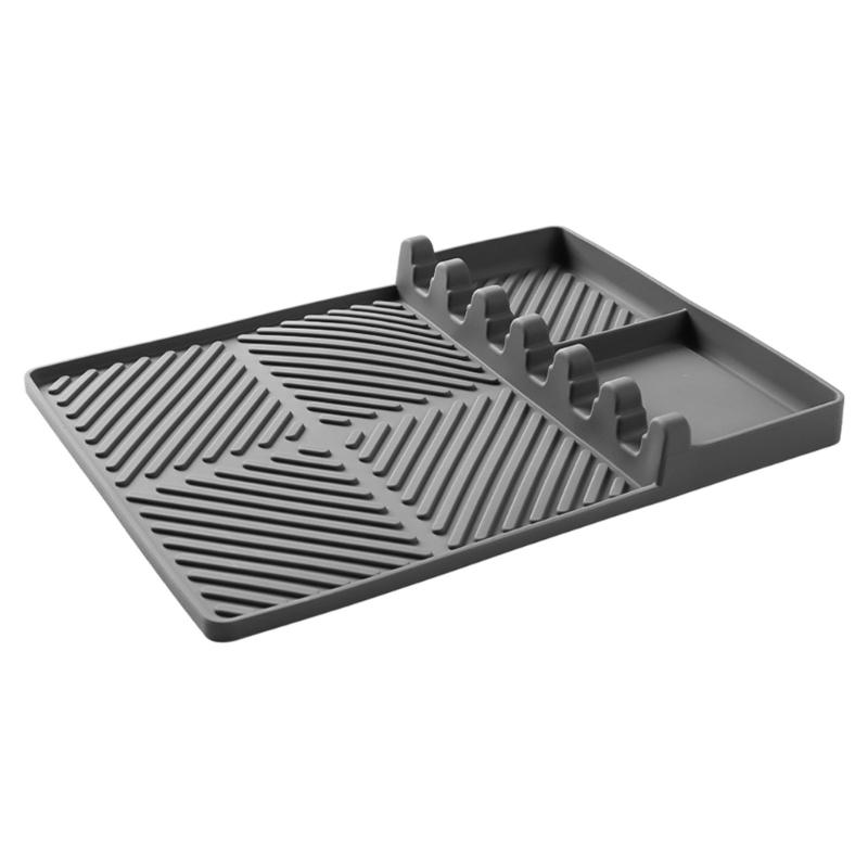 Barbecue Pad for Camp Cooking Tables with Side Shelf Fit, Channel Top, and Corner Tray for Meal Service Daily Use